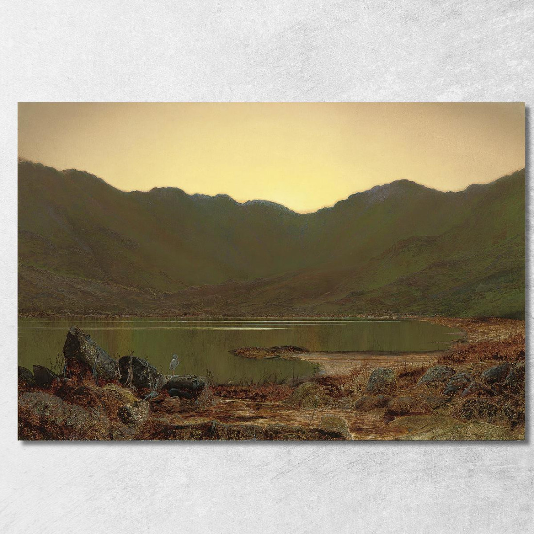 Il Rifugio Dell'Airone John Atkinson Grimshaw jag70 quadro stampato su tela Il Rifugio Dell'Airone John Atkinson Grimshaw jag70 quadro stampato su tela