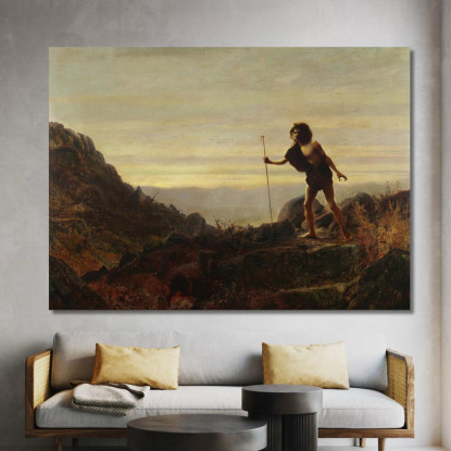 La Parabola Della Pecora Smarrita John Atkinson Grimshaw jag71 quadro stampato su tela