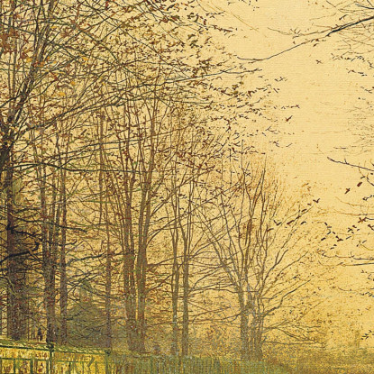 La Foglia Secca E Gialla John Atkinson Grimshaw jag74 quadro stampato su tela