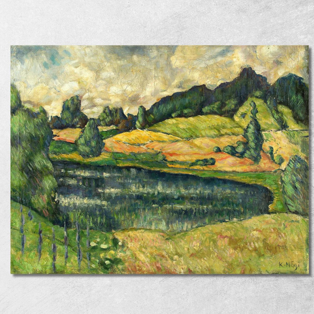 Paesaggio Estone Konrad Mägi kmg6 quadro stampato su tela Paesaggio Estone Konrad Mägi kmg6 quadro stampato su tela