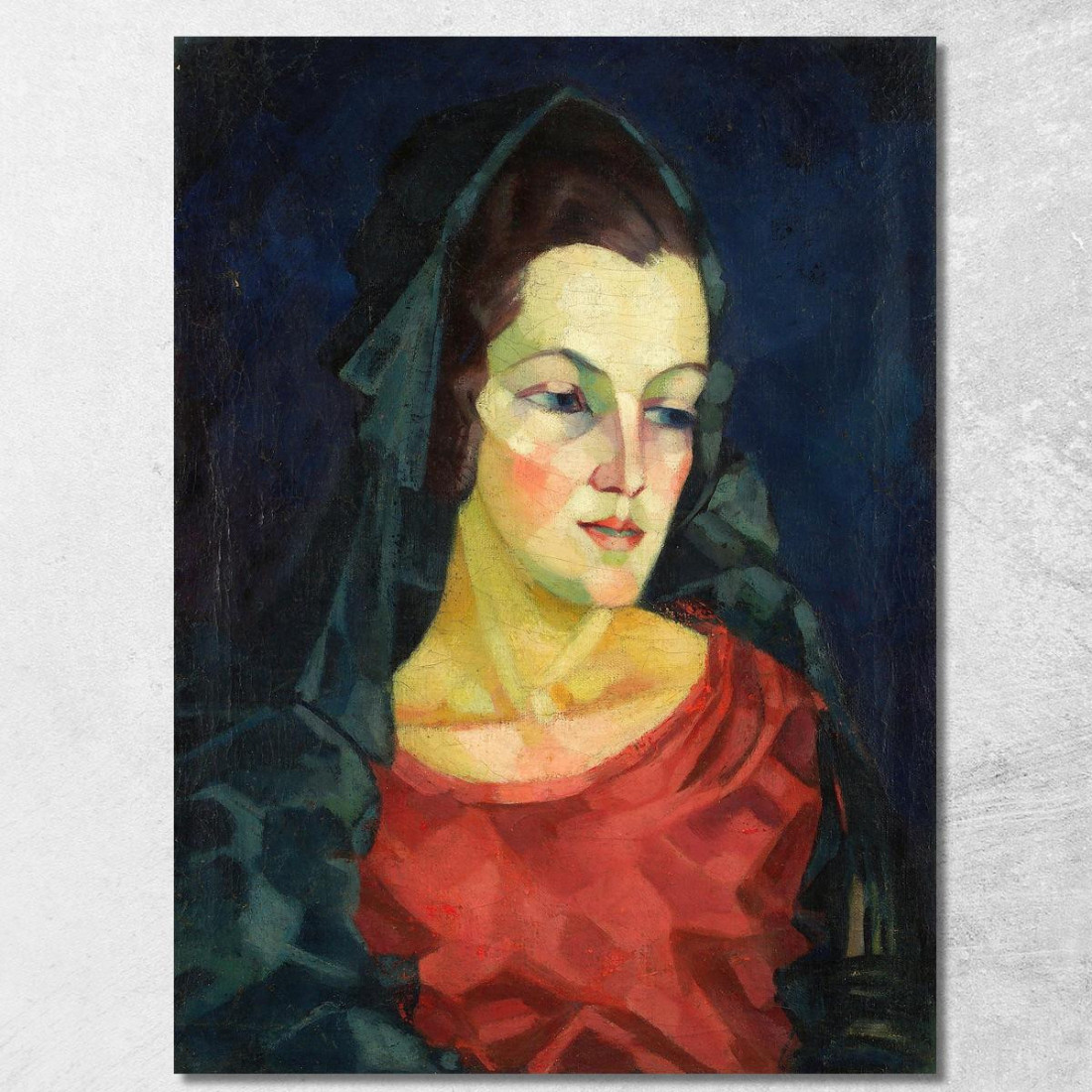 Ritratto Di Ludmilla Allik Konrad Mägi kmg15 quadro stampato su tela Ritratto Di Ludmilla Allik Konrad Mägi kmg15 quadro stampato su tela