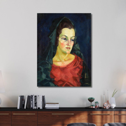 Ritratto Di Ludmilla Allik Konrad Mägi kmg15 quadro stampato su tela