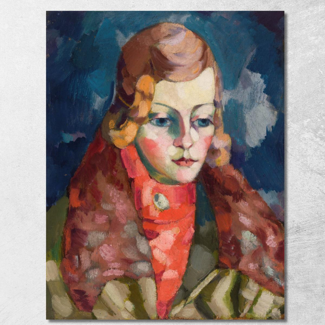 Ritratto Di Donna 2 Konrad Mägi kmg17 quadro stampato su tela Ritratto Di Donna 2 Konrad Mägi kmg17 quadro stampato su tela