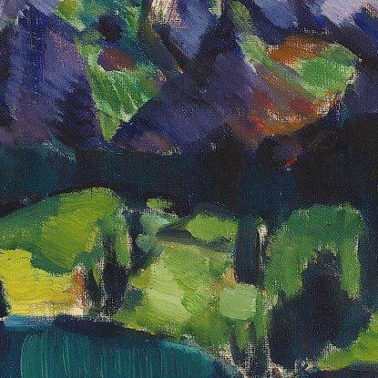 Paesaggio Di Oberstdorf Konrad Mägi kmg23 quadro stampato su tela