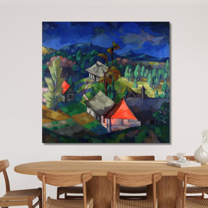 Paesaggio Di Saadjärv Konrad Mägi kmg26 quadro stampato su tela
