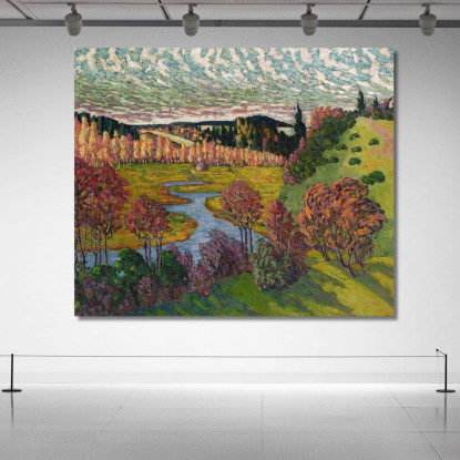 Paesaggio Autunnale 2 Konrad Mägi kmg27 quadro stampato su tela