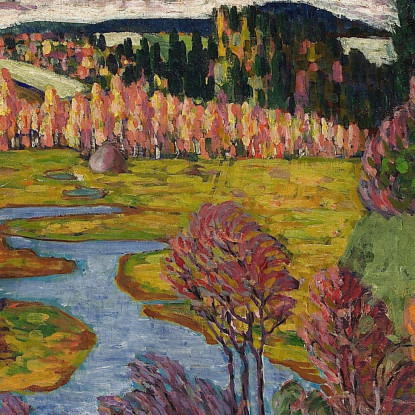 Paesaggio Autunnale 2 Konrad Mägi kmg27 quadro stampato su tela