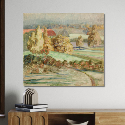 Paesaggio Autunnale 3 Konrad Mägi kmg28 quadro stampato su tela