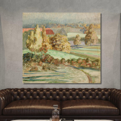 Paesaggio Autunnale 3 Konrad Mägi kmg28 quadro stampato su tela