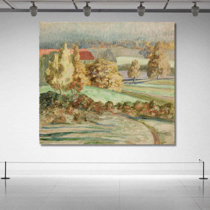 Paesaggio Autunnale 3 Konrad Mägi kmg28 quadro stampato su tela