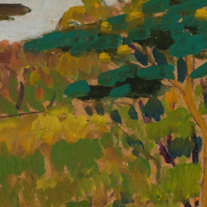 Paesaggio Autunnale Konrad Mägi kmg29 quadro stampato su tela