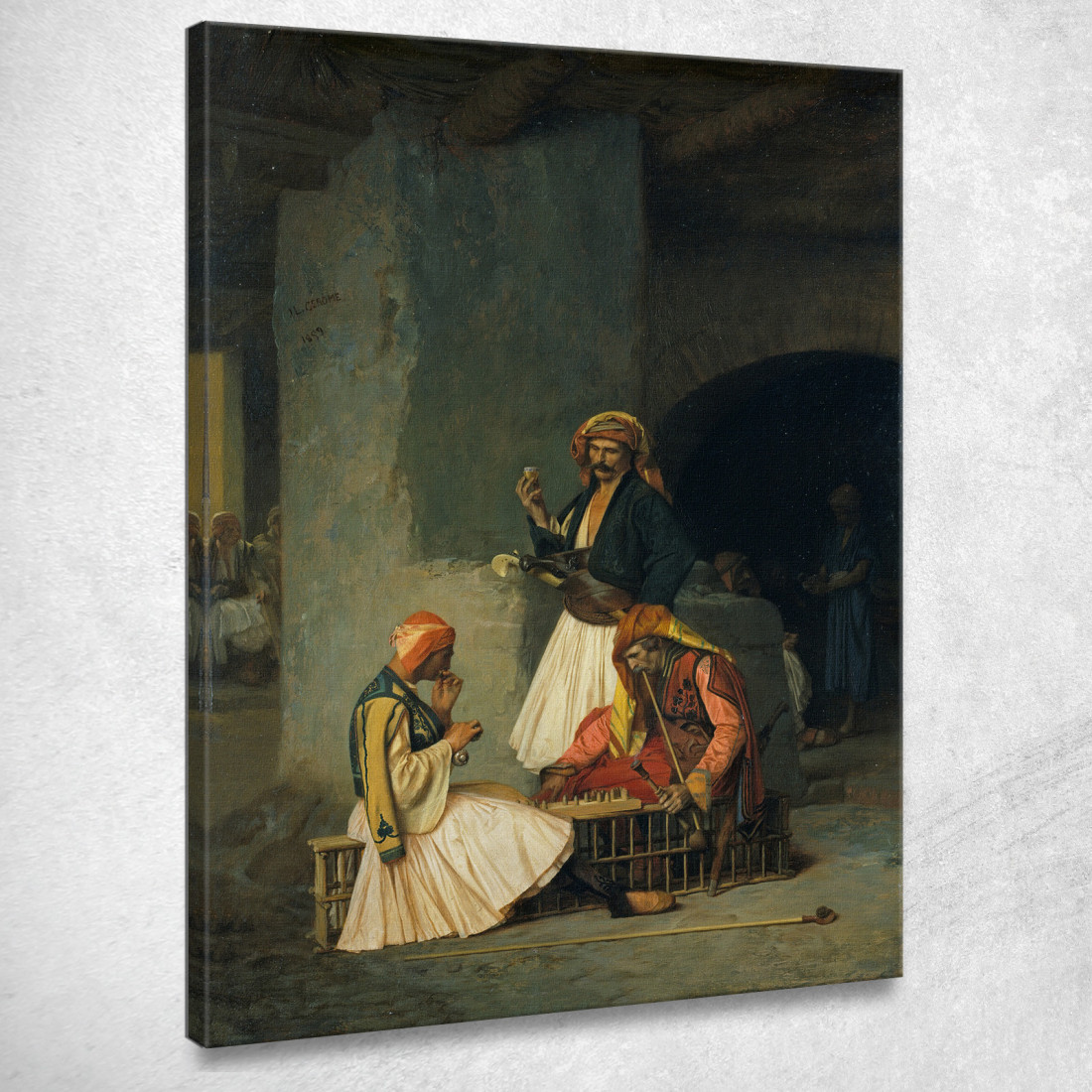 I Giocatori Del Draft Jean-Léon Gérôme jlg133 quadro stampato su tela
