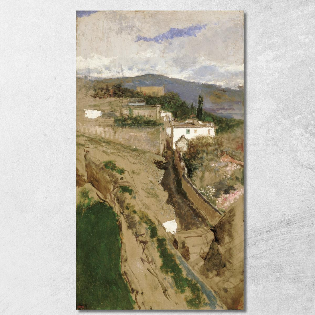 Paesaggio Di Granada Mariano Fortuny Marsal mfm21 quadro stampato su tela