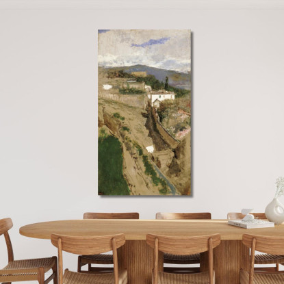 Paesaggio Di Granada Mariano Fortuny Marsal mfm21 quadro stampato su tela