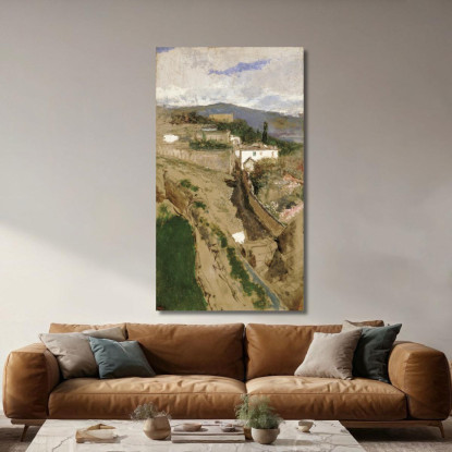 Paesaggio Di Granada Mariano Fortuny Marsal mfm21 quadro stampato su tela
