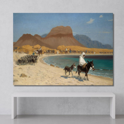 Il Golfo Di Aqaba Jean-Léon Gérôme jlg138 quadro stampato su tela