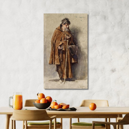 Il Mendicante Mariano Fortuny Marsal mfm37 quadro stampato su tela