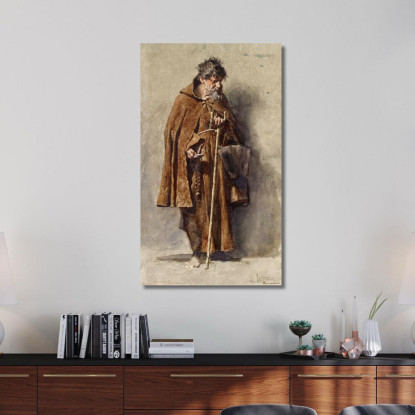 Il Mendicante Mariano Fortuny Marsal mfm37 quadro stampato su tela