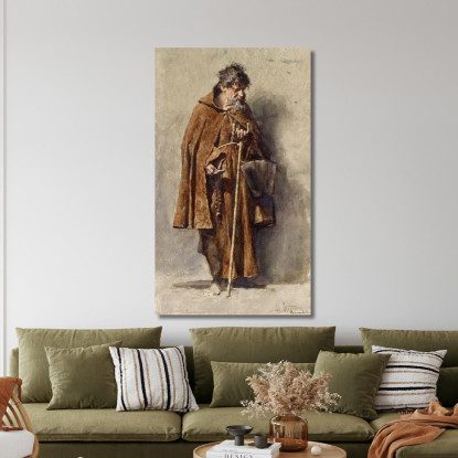 Il Mendicante Mariano Fortuny Marsal mfm37 quadro stampato su tela