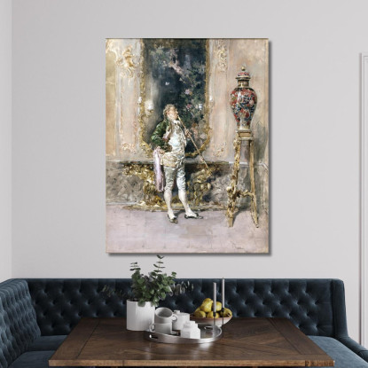 Il Vaso Raro Mariano Fortuny Marsal mfm40 quadro stampato su tela