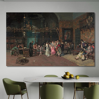 Il Matrimonio Spagnolo Mariano Fortuny Marsal mfm42 quadro stampato su tela