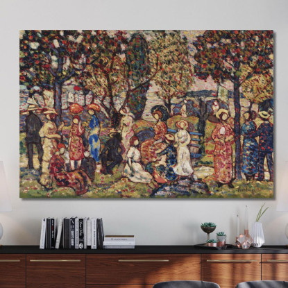 Autunno Maurice Prendergast mpr3 quadro stampato su tela