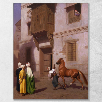 Il Mercato Dei Cavalli Jean-Léon Gérôme jlg141 quadro stampato su tela