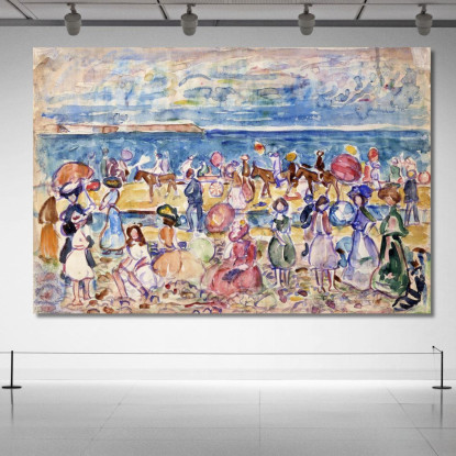 Vacanza Nel New England Maurice Prendergast mpr21 quadro stampato su tela