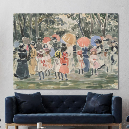 Nel Parco Maurice Prendergast mpr24 quadro stampato su tela