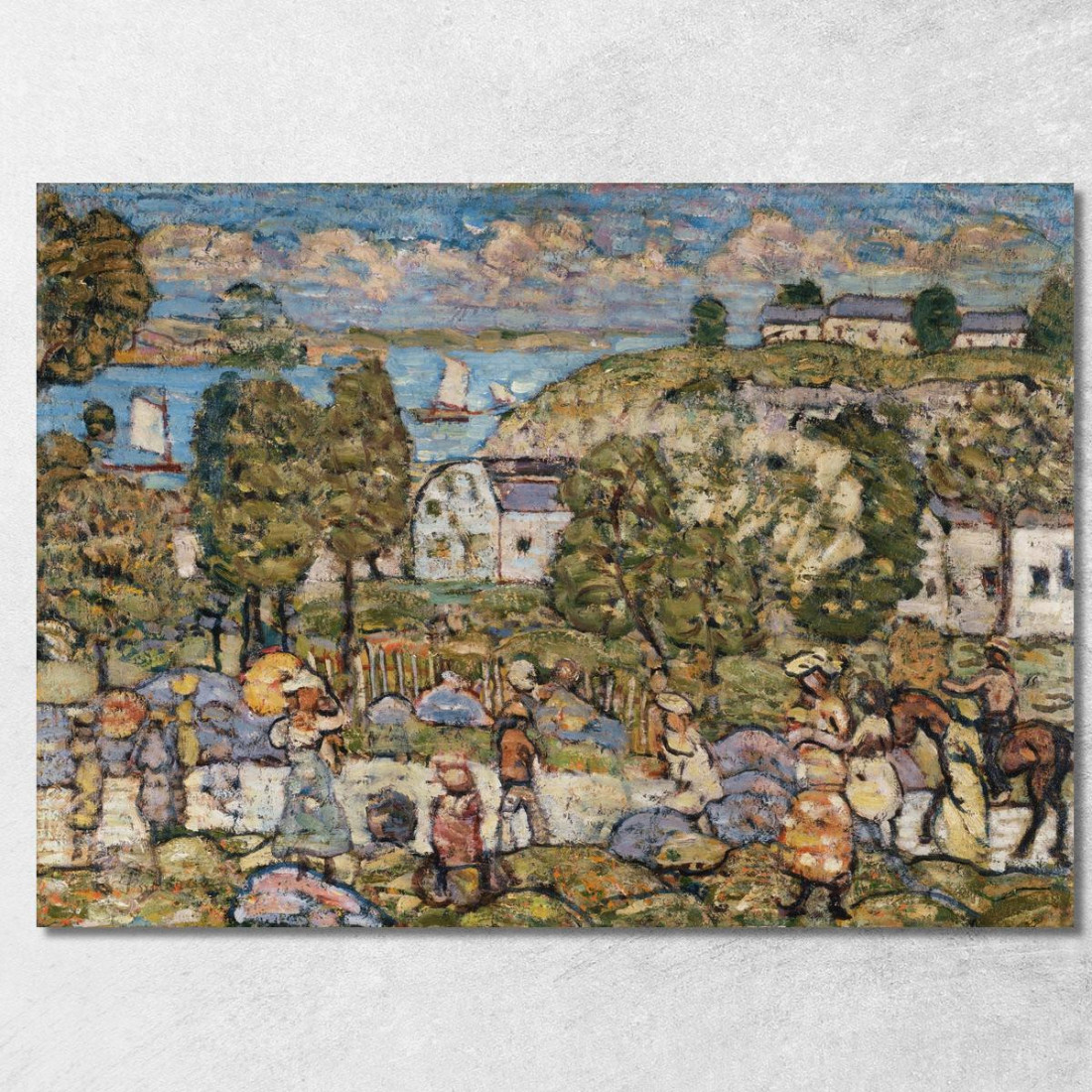 Paesaggio Vicino A Nahant Maurice Prendergast mpr26 quadro stampato su tela Paesaggio Vicino A Nahant Maurice Prendergast mpr26 quadro stampato su tela