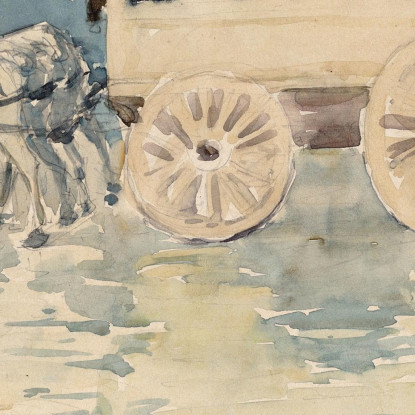 Omnibus Parigino Maurice Prendergast mpr37 quadro stampato su tela