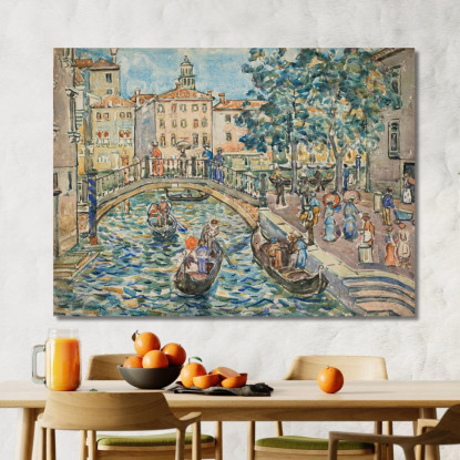 Scena Di Venezia Maurice Prendergast mpr51 quadro stampato su tela