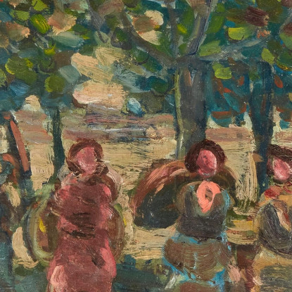 Domenica Nel Parco Maurice Prendergast mpr58 quadro stampato su tela