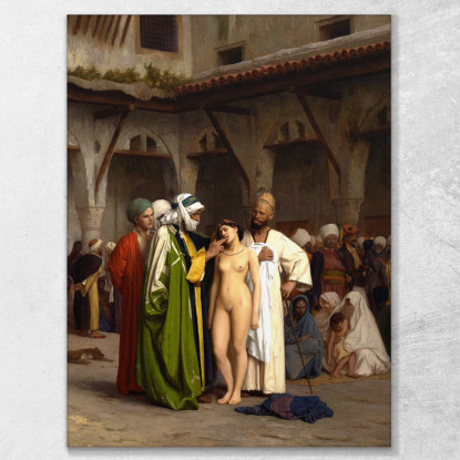 Il Mercato Degli Schiavi Jean-Léon Gérôme jlg148 quadro stampato su tela