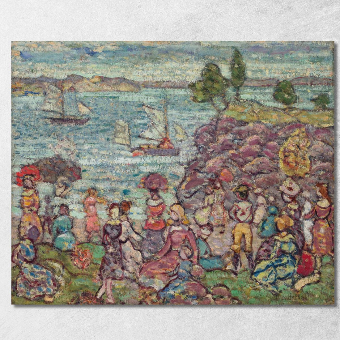 La Regata Maurice Prendergast mpr64 quadro stampato su tela La Regata Maurice Prendergast mpr64 quadro stampato su tela
