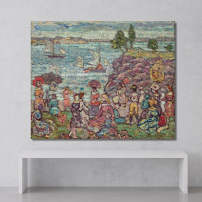 La Regata Maurice Prendergast mpr64 quadro stampato su tela