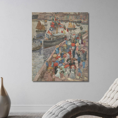 Il Molo Venezia Maurice Prendergast mpr67 quadro stampato su tela