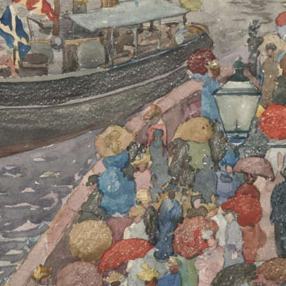 Il Molo Venezia Maurice Prendergast mpr67 quadro stampato su tela