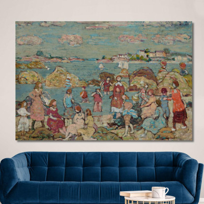 La Riva Maurice Prendergast mpr68 quadro stampato su tela