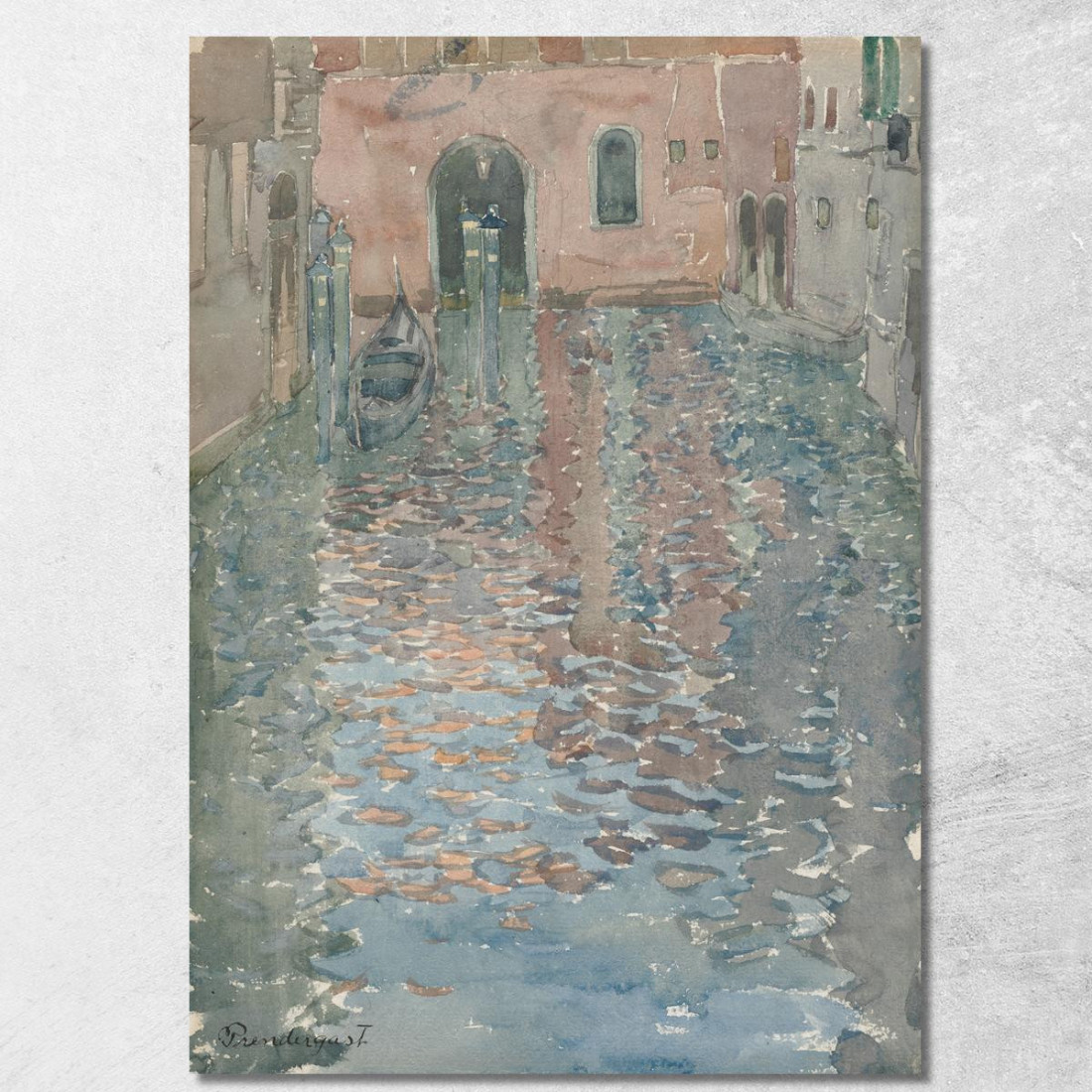 Canali Veneziani Maurice Prendergast mpr73 quadro stampato su tela Canali Veneziani Maurice Prendergast mpr73 quadro stampato su tela