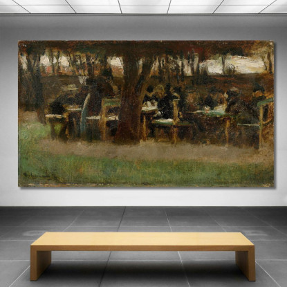 Da Etzenhausen / Giardino Del Ristorante Max Liebermann mlb5 quadro stampato su tela