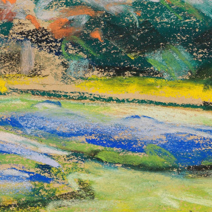 Terrazza Fiorita Nel Giardino Del Wannsee Verso Nord-Ovest Max Liebermann mlb15 quadro stampato su tela
