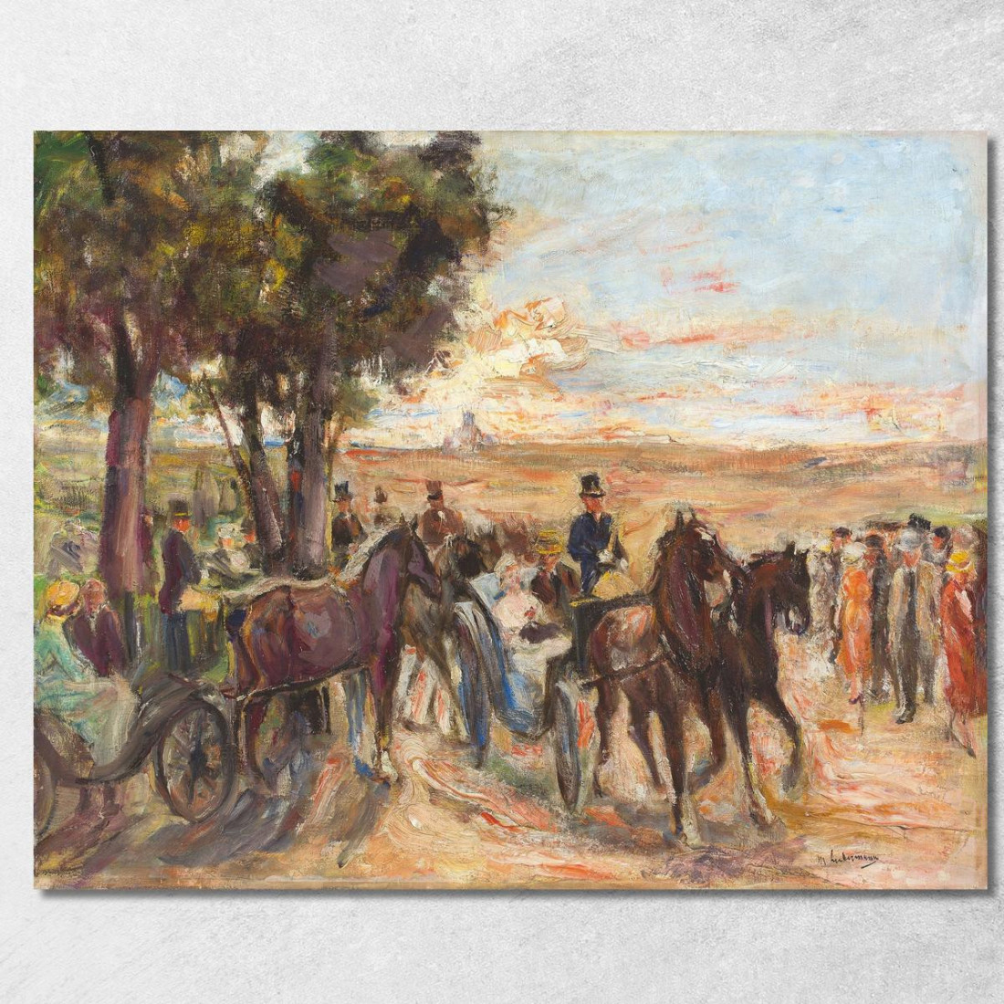 Passeggiata Sul Monte Pincio A Roma Max Liebermann mlb17 quadro stampato su tela Passeggiata Sul Monte Pincio A Roma Max Liebermann mlb17 quadro stampato su tela