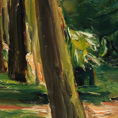 Il Viale Di Betulle Nel Giardino Del Wannsee Verso Est Max Liebermann mlb23 quadro stampato su tela
