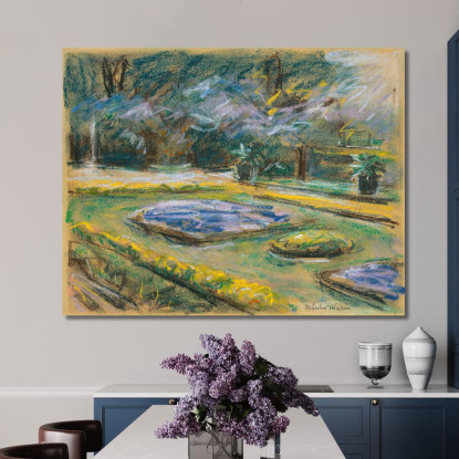 La Terrazza Fiorita Nel Giardino Del Wannsee Verso Nord-Est Max Liebermann mlb25 quadro stampato su tela