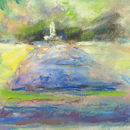 La Terrazza Fiorita Nel Wannsee Con Vista Sulla Fontana Della Lontra Max Liebermann mlb27 quadro stampato su tela