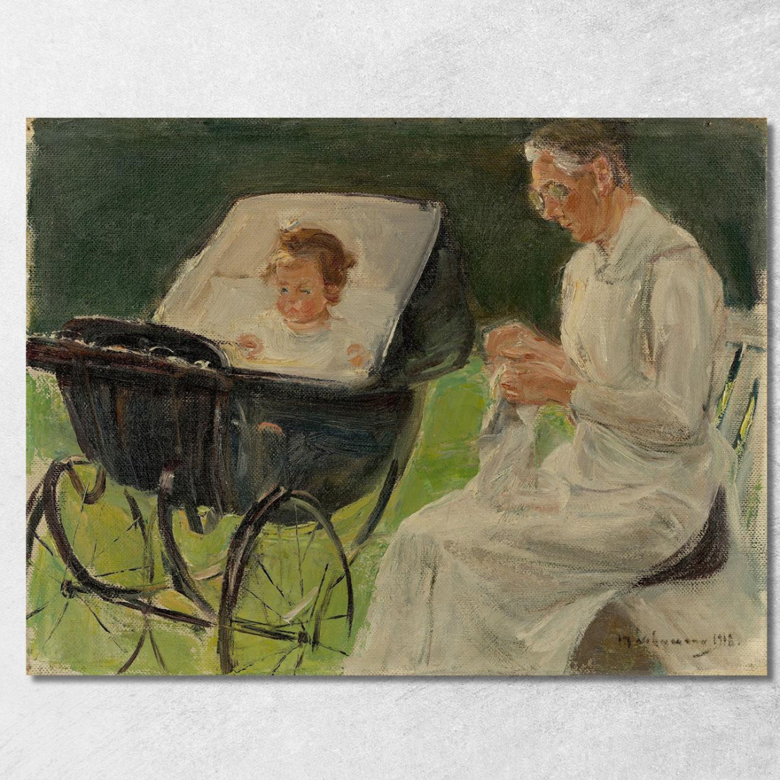 La Nipote Dell'Artista Con La Sua Balia Nel Giardino Del Wannsee Max Liebermann mlb29 quadro stampato su tela La Nipote Dell'Artista Con La Sua Balia Nel Giardino Del Wannsee Max Liebermann mlb29 quadro stampato su tela