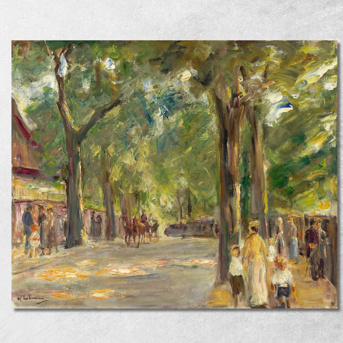 La Grande Strada Del Lago Nel Wannsee Con Passanti Max Liebermann mlb30 quadro stampato su tela La Grande Strada Del Lago Nel Wannsee Con Passanti Max Liebermann mlb30 quadro stampato su tela