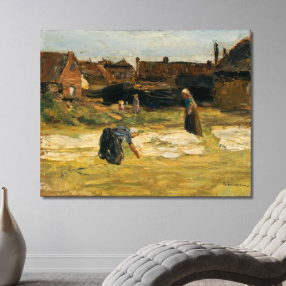 Angolo Del Villaggio Con Candeggio Max Liebermann mlb36 quadro stampato su tela