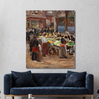 Strada Ebraica Ad Amsterdam Max Liebermann mlb43 quadro stampato su tela